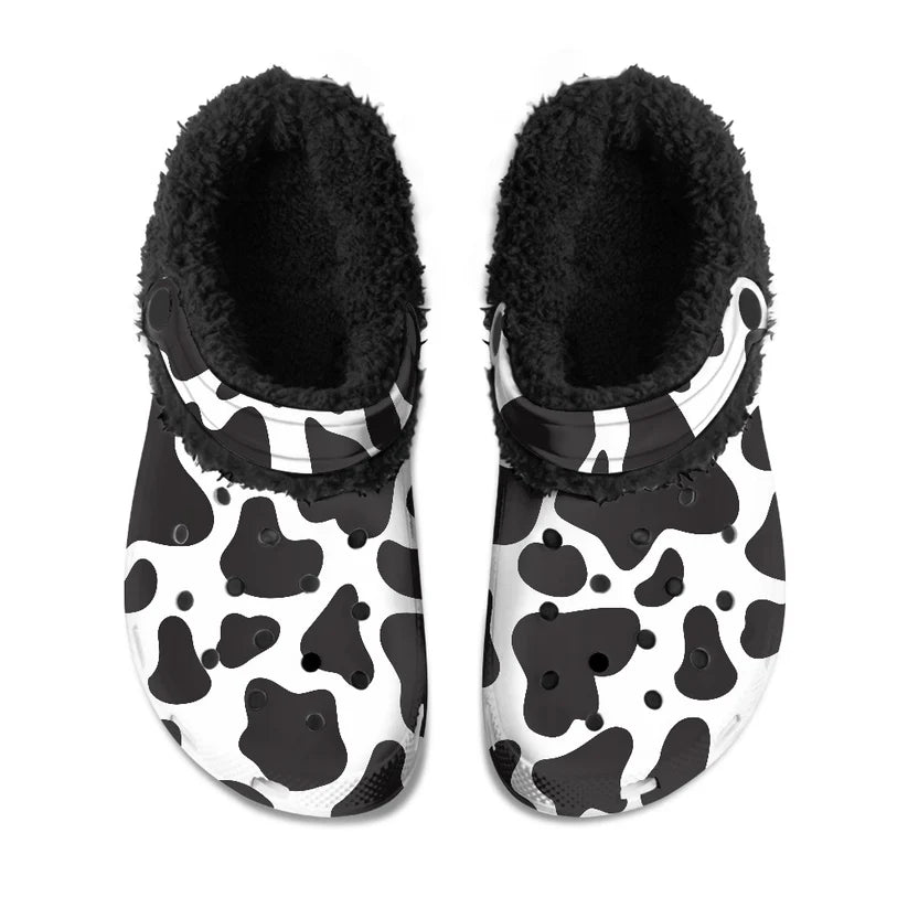 Printed Fleece Foam Crocs