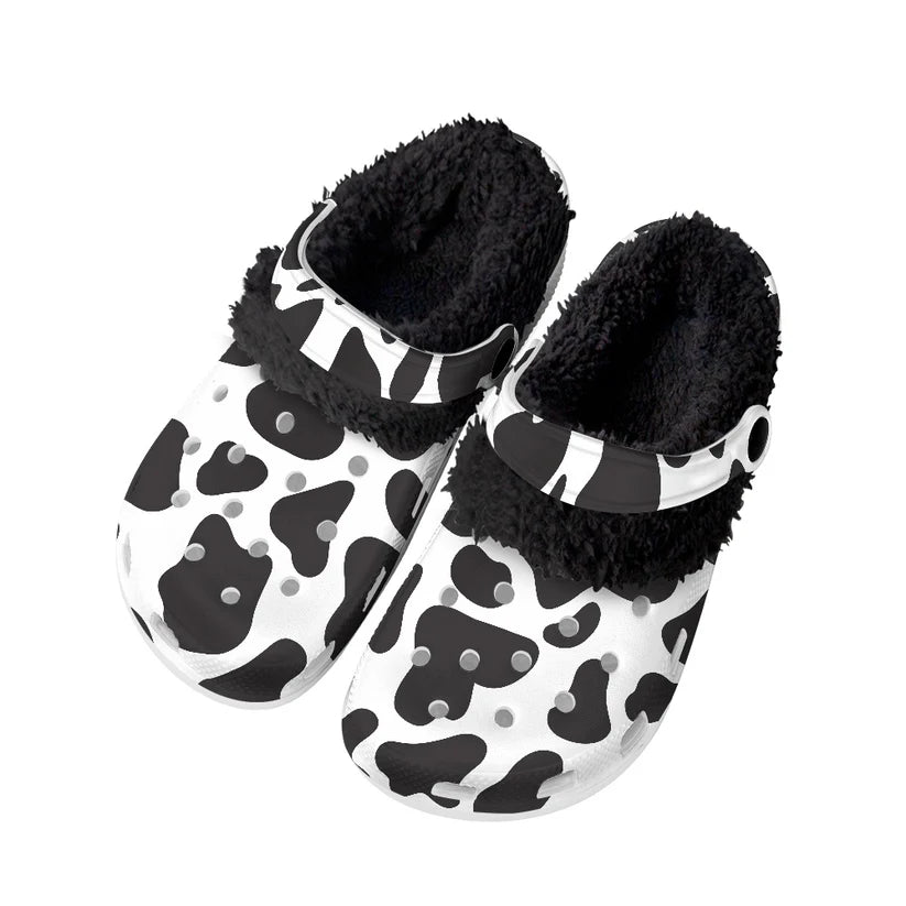 Printed Fleece Foam Crocs
