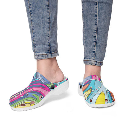 All Over Printed Crocs Shoes
