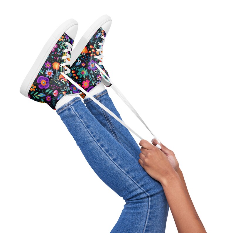 Printed High Top Canvas Shoes