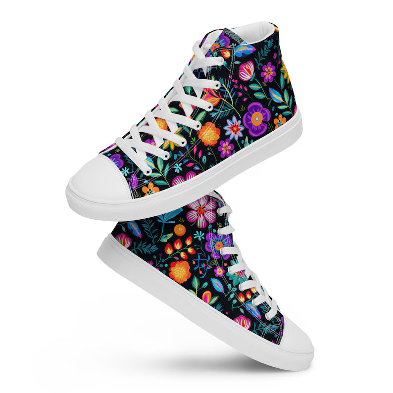 Printed High Top Canvas Shoes
